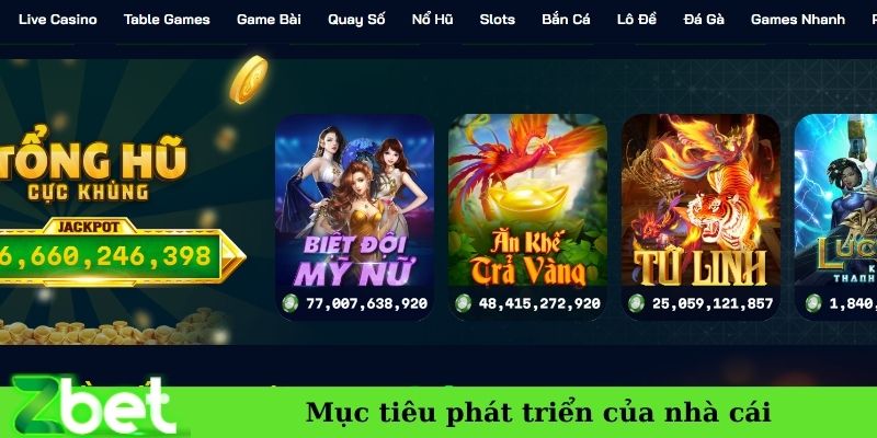 Mục tiêu phát triển của nhà cái